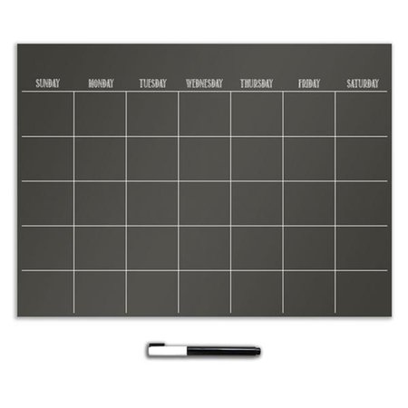 BREWSTER HOME FASHIONS Brewster Home Fashions WPE0981 Black Monthly Calendar Decal - 17.5 in. WPE0981